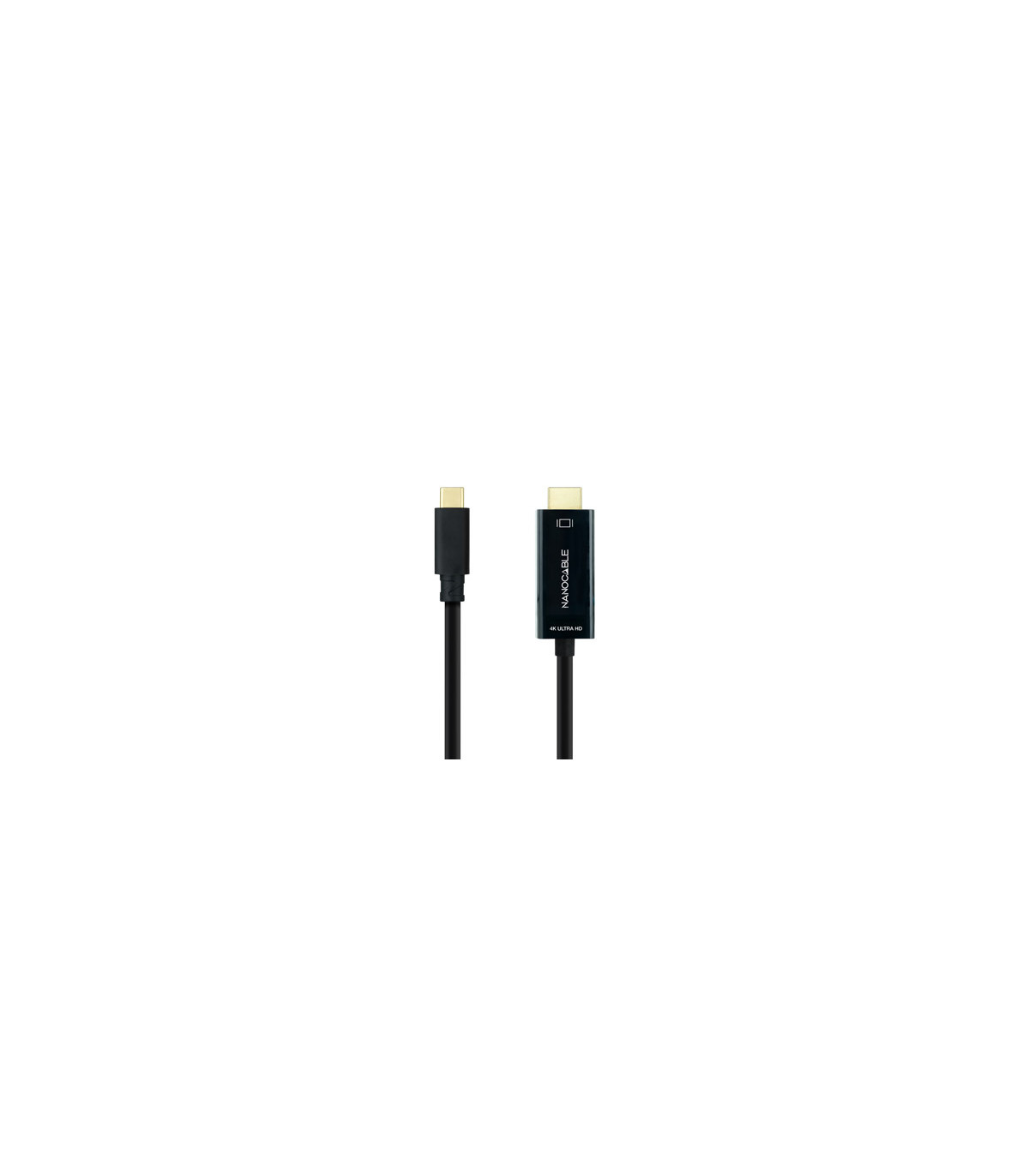 Cable nanocable conversor usb tipo c a hdmi usb tipo c - mhdmi - m negro 1.8 m