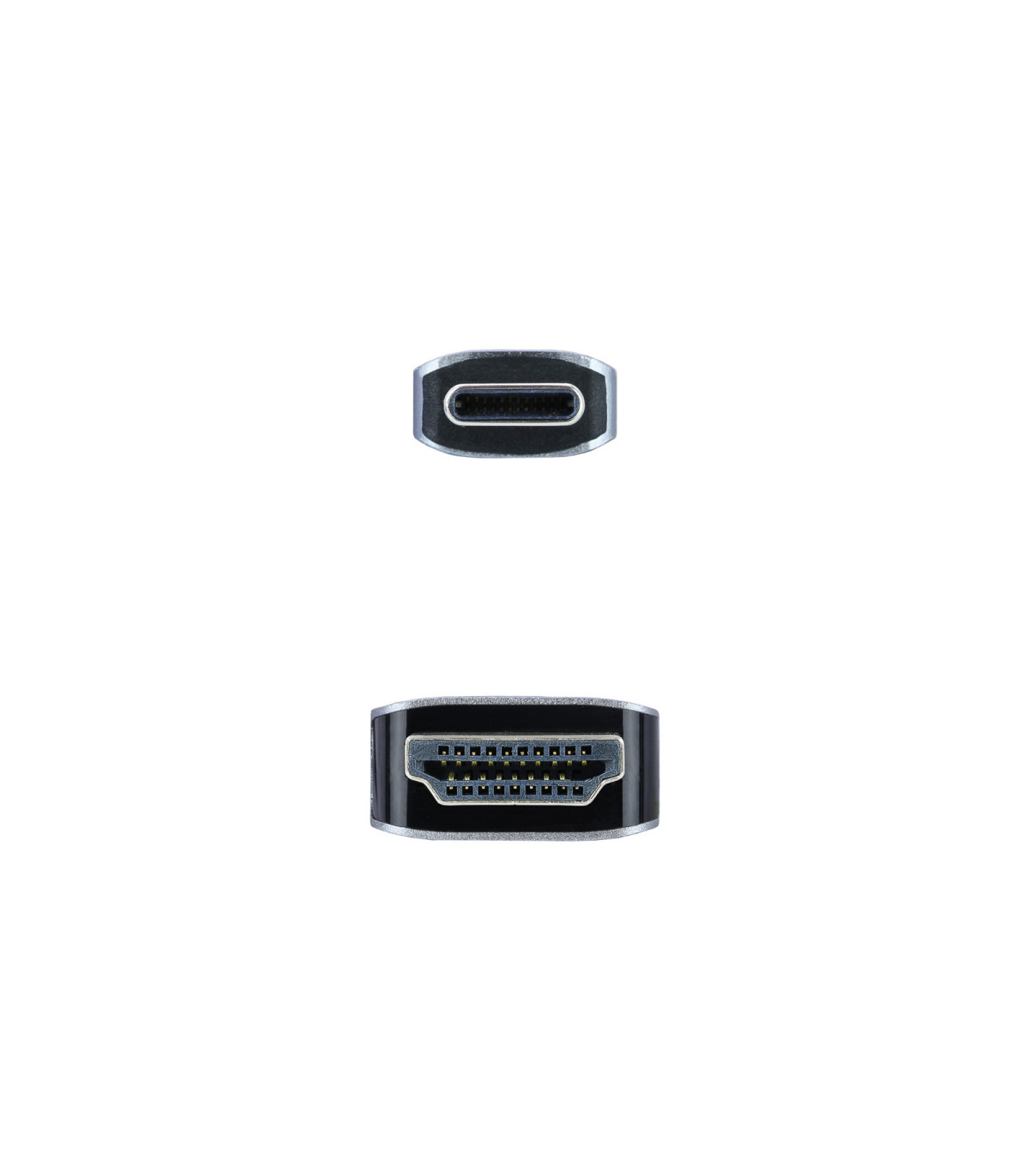 Cable nanocable conversor usb tipo c a hdmi usb tipo c - mhdmi - m negro 1.8 m