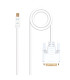 Cable nanocable conversor mini dp a dvi mini dp - m -  dvi - m blanco 2.0 m