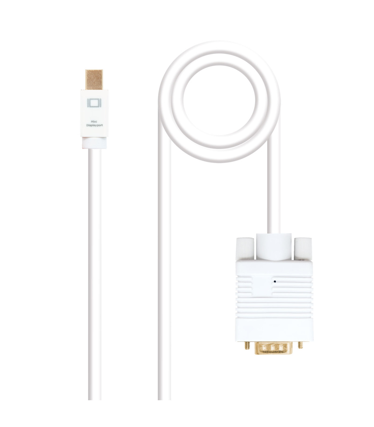 Cable nanocable conversor mini dp a vga mini dp - m -  vga - m blanco 3.0 m