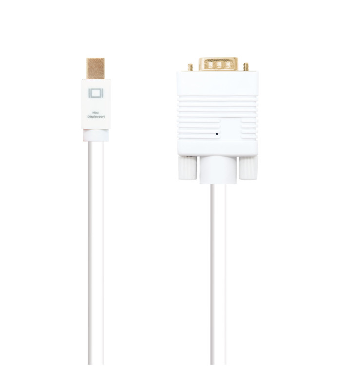Cable nanocable conversor mini dp a vga mini dp - m -  vga - m blanco 3.0 m
