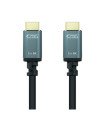 Cable nanocable hdmi 2.1 iris 8k macho - macho 2m negro
