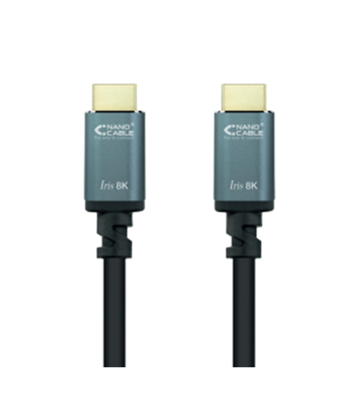 Cable nanocable hdmi 2.1 iris 8k macho - macho 2m negro