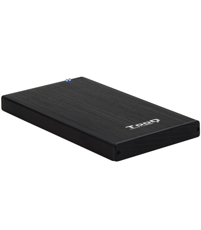 Caja externa tooq tqe - 2527b para hdd - ssd 2.5 pulgadas 9.5mm sata usb 3.0 negra