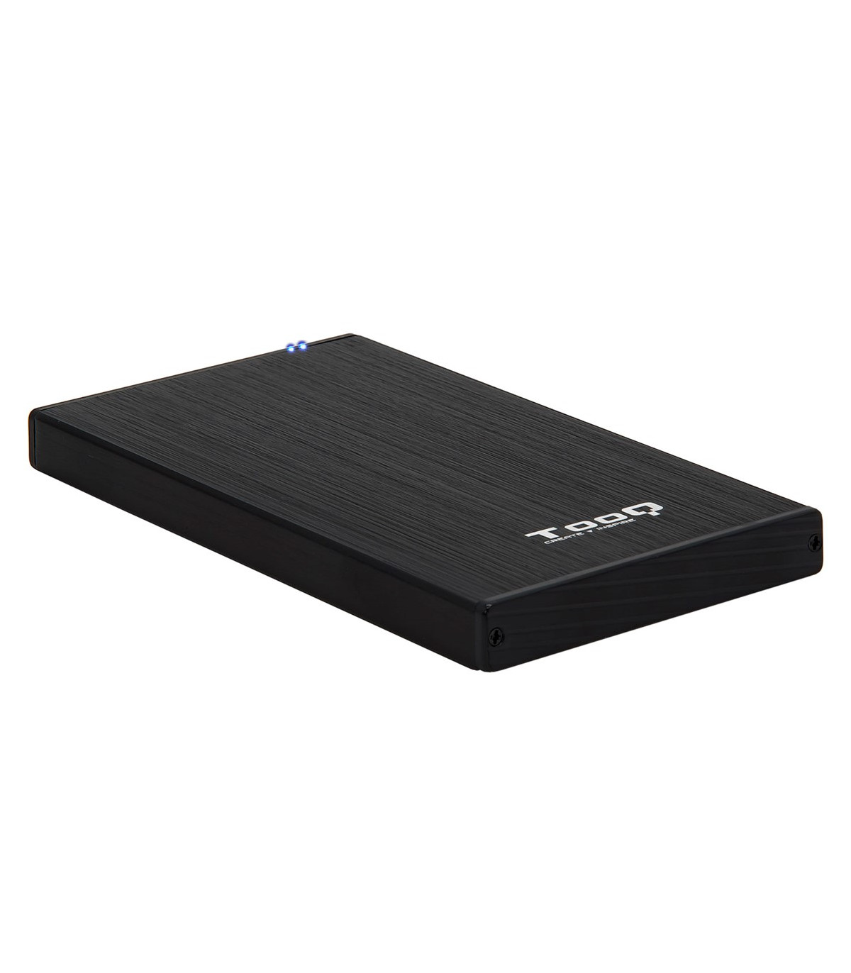 Caja externa tooq tqe - 2527b para hdd - ssd 2.5 pulgadas 9.5mm sata usb 3.0 negra