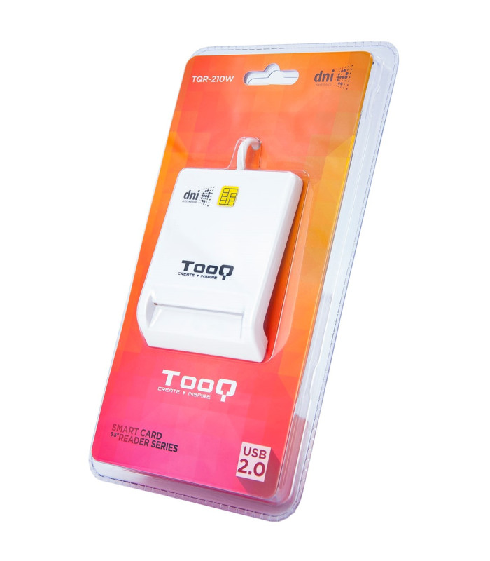 Lector de tarjetas dni tooq tqr - 210w usb 2.0 blanco