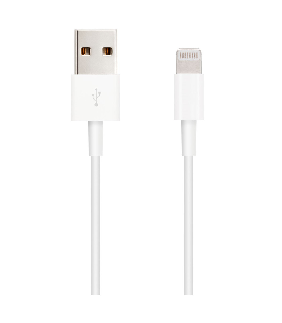 Cable nanocable usb 2.0 a iphone lightning - usb macho macho blanco 1m