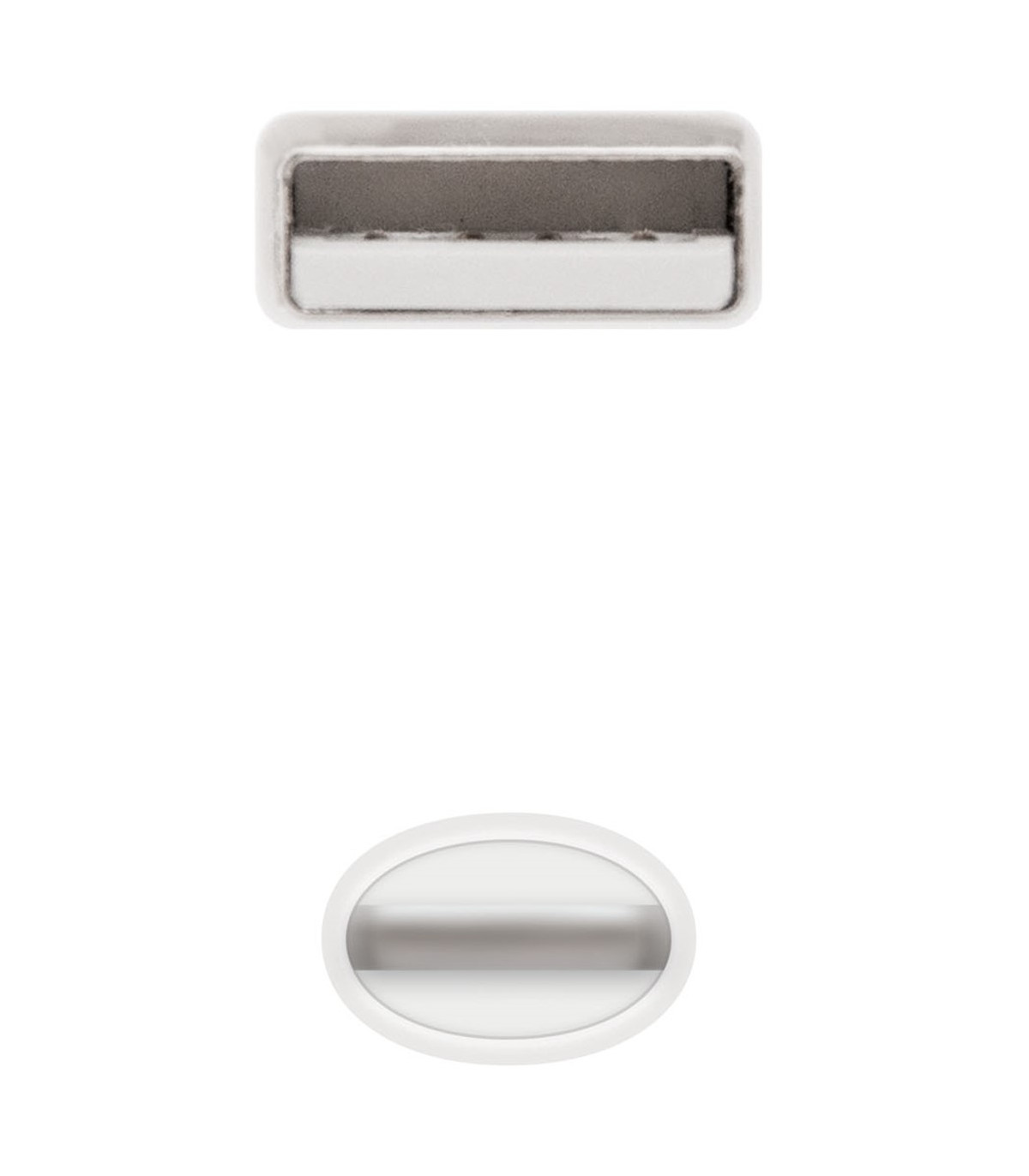 Cable nanocable usb 2.0 a iphone lightning - usb macho macho blanco 1m