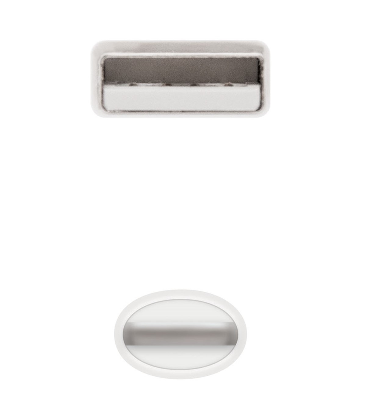 Cable nanocable usb 2.0 a iphone lightning - usb macho macho blanco 2m