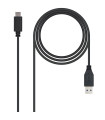Cable nanocable conversor usb 3.1 gen2 a usb tipo c macho - macho negro 1m
