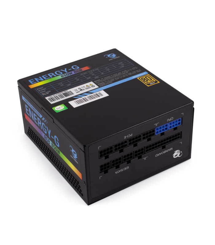 Fuente de alimentacion coolbox energy - g 850w 80+ gold gaming rgb modular