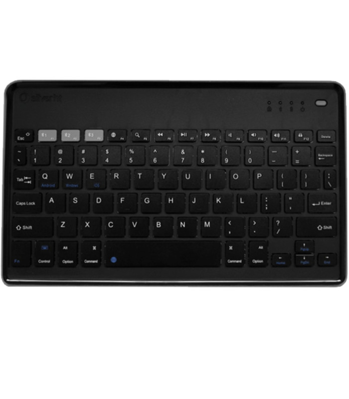 Teclado inalambrico universal silver ht bluetooth dark grey -  english layout