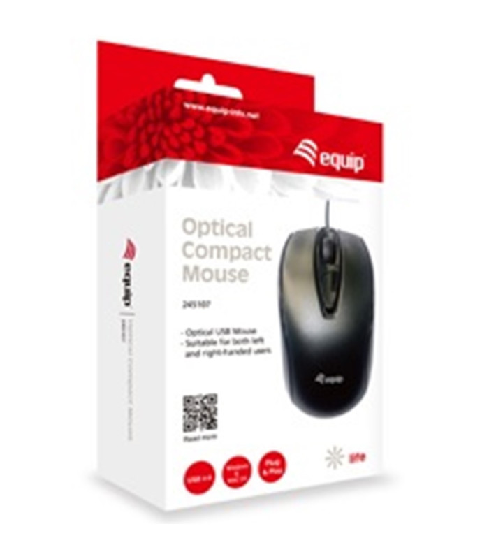 Mouse raton compact equip life optico usb 1000 dpi negro