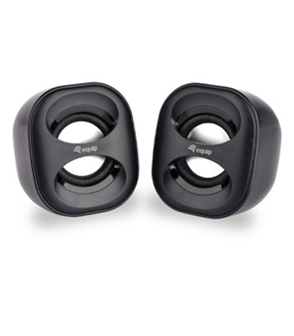 Altavoces 2.0 equip life mini 6w rms color negro jack 3.5 pulgadas alimetancion usb