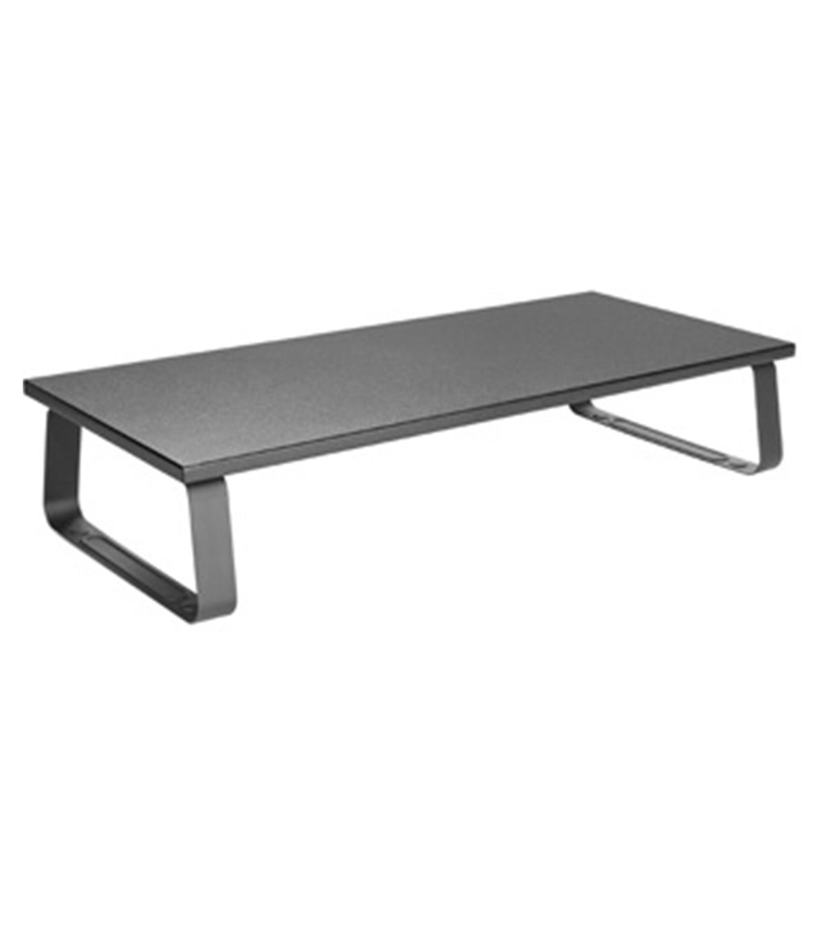 Soporte sobremesa equip para monitor acero negro