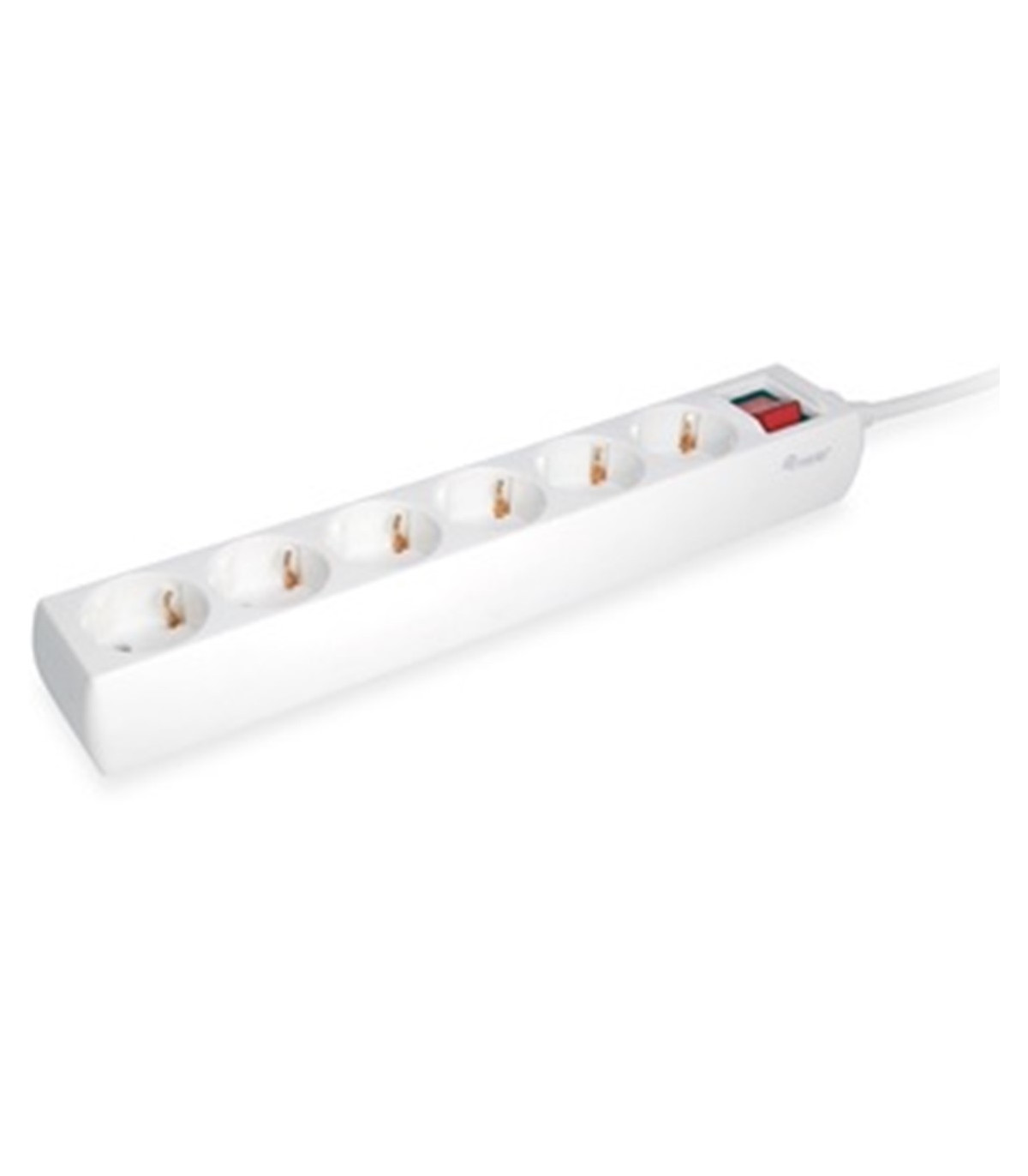 Regleta equip con 6 tomas cable de red de 1.5 metros y boton de apagado encendido