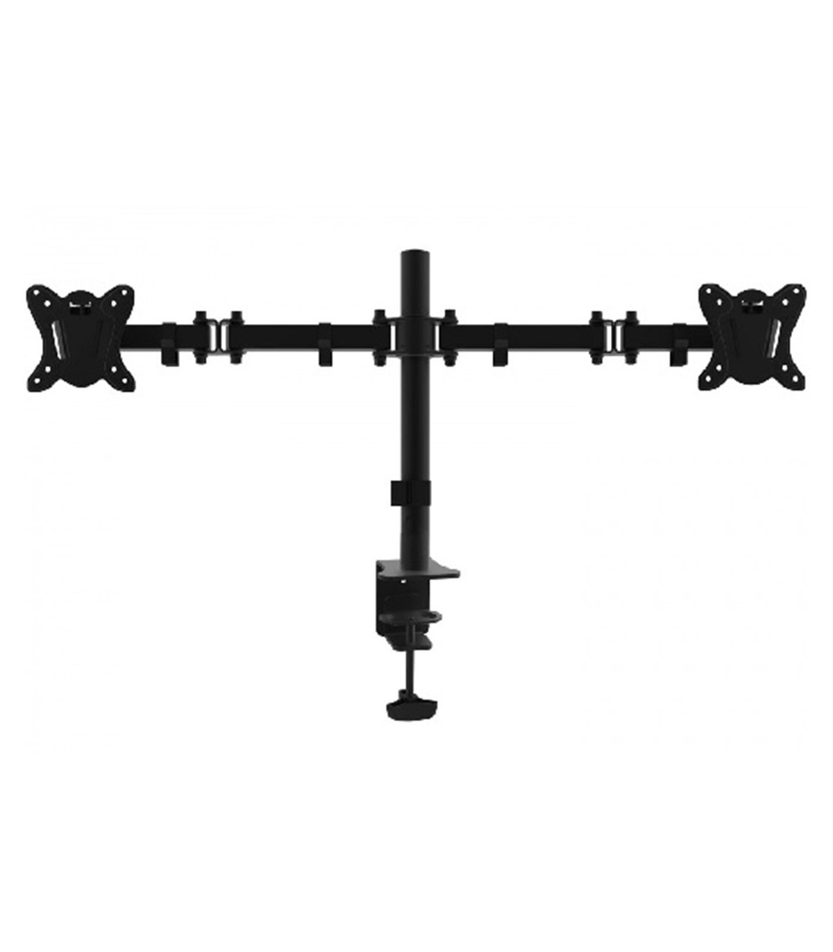 Soporte pantalla equip para mesa dos brazos 2 pantallas  13 pulgadas - 27 pulgadas  de brazo   inclinable  y giratorio 360º max.