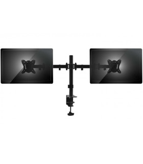 Soporte pantalla equip para mesa dos brazos 2 pantallas 13 pulgadas - 27 pulgadas de brazo inclinable y giratorio 360º max. vesa