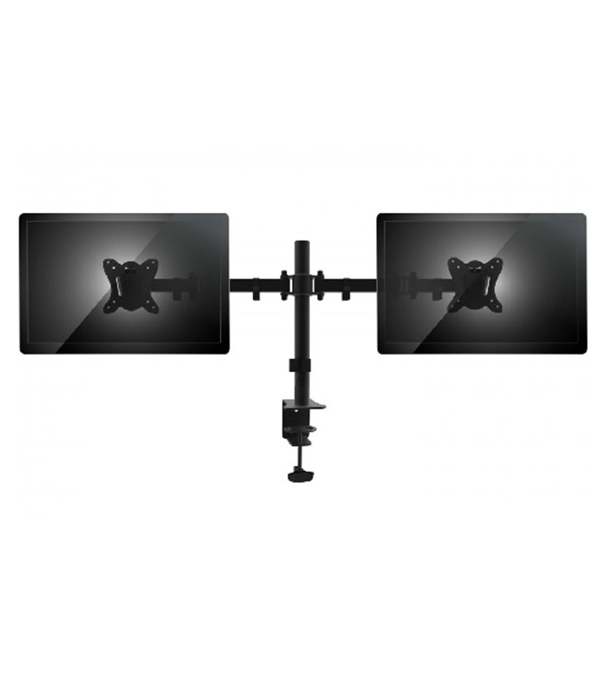 Soporte pantalla equip para mesa dos brazos 2 pantallas  13 pulgadas - 27 pulgadas  de brazo   inclinable  y giratorio 360º max.