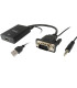 Adaptador equip vga macho a hdmi hembra con audio jack 3.5 pulgadas 119038