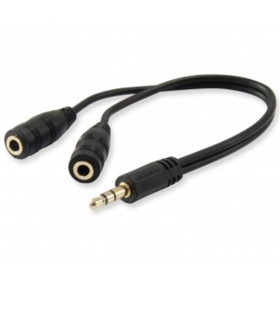 Cable audio equip mini jack 3.5mm macho a 2 jack 3.5mm hembra