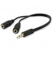 Cable audio equip mini jack 3.5mm macho a 2 jack 3.5mm hembra