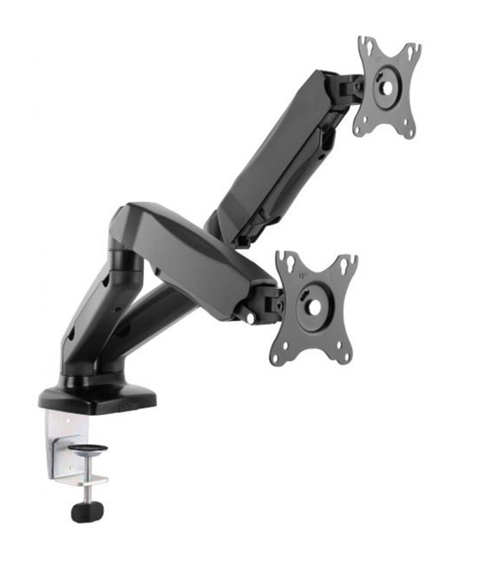 Soporte pantalla equip para mesa 13 pulgadas - 27 pulgadas 2 brazo inclinables para 2 monitor muelle de gas vesa hasta 6.5kg