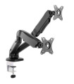 Soporte pantalla equip para mesa 13 pulgadas - 27 pulgadas 2 brazo inclinables para 2 monitor muelle de gas vesa hasta 6.5kg