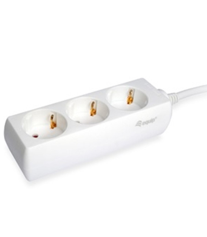 Regleta equip con 3 tomas cable de red de 1.5 metros