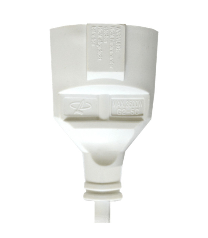 Cable prolongador de correiente silver electrics 2m -  3x 1.5mm -  250v -  16a -  3.500w -