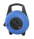 Regleta alargadera enrollacables 4 tomas -  15m -  16a -  250v -  3x1.5mm -  color azul