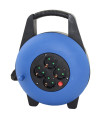 Regleta alargadera enrollacables 4 tomas - 15m - 16a - 250v - 3x1.5mm - color azul