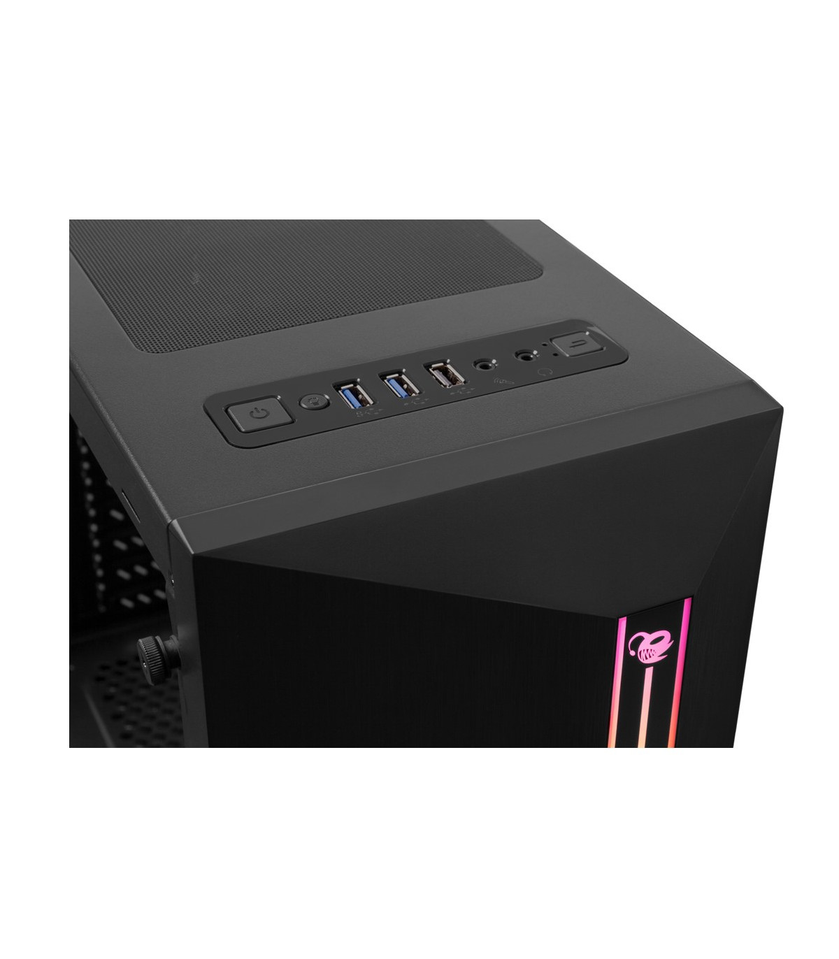 Caja ordenador gaming deep gaming dgc200 rgb atx usb 3.0 sin fuente