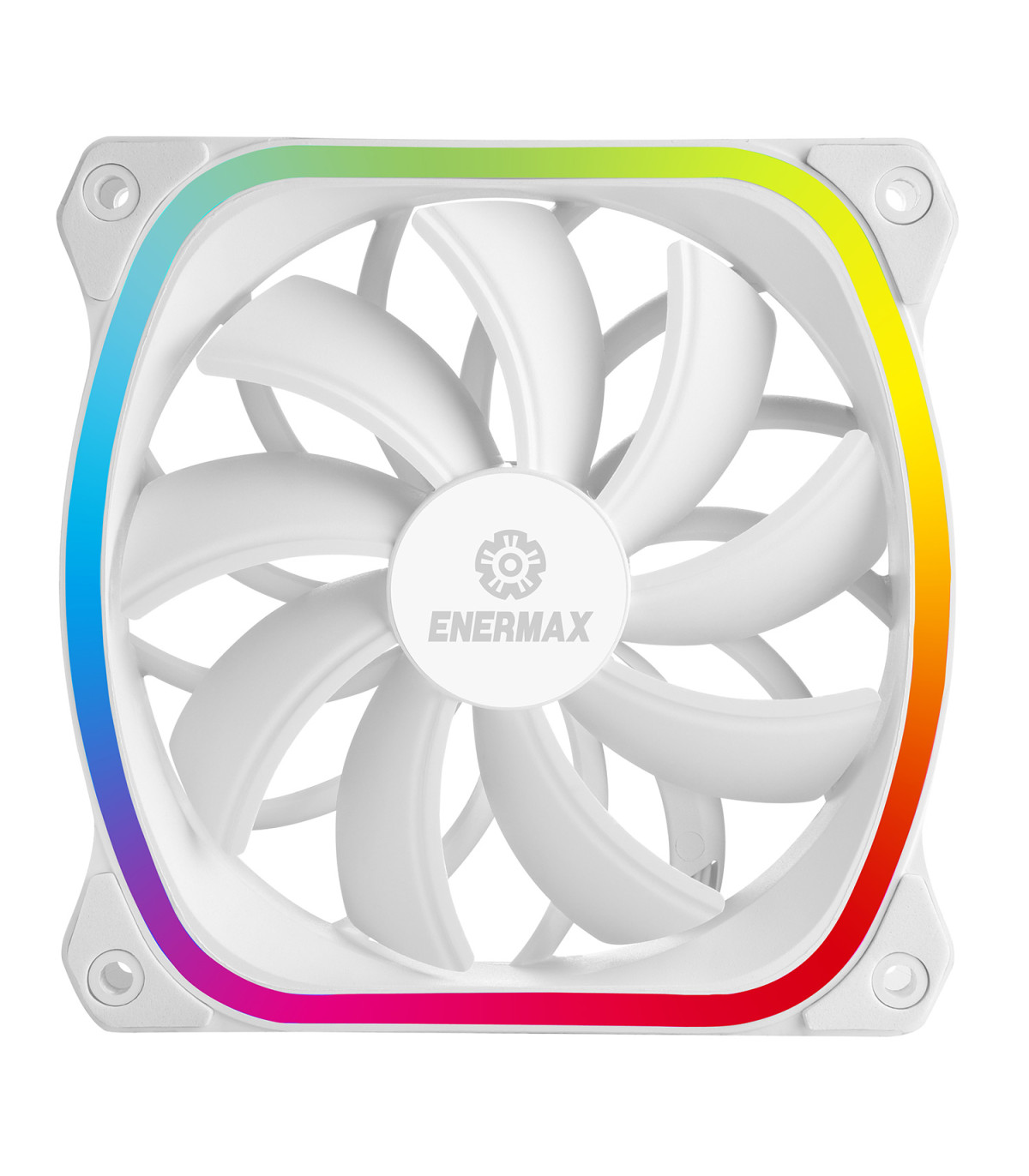 Ventilador caja gaming enermax squa rgb 120 mm blanco