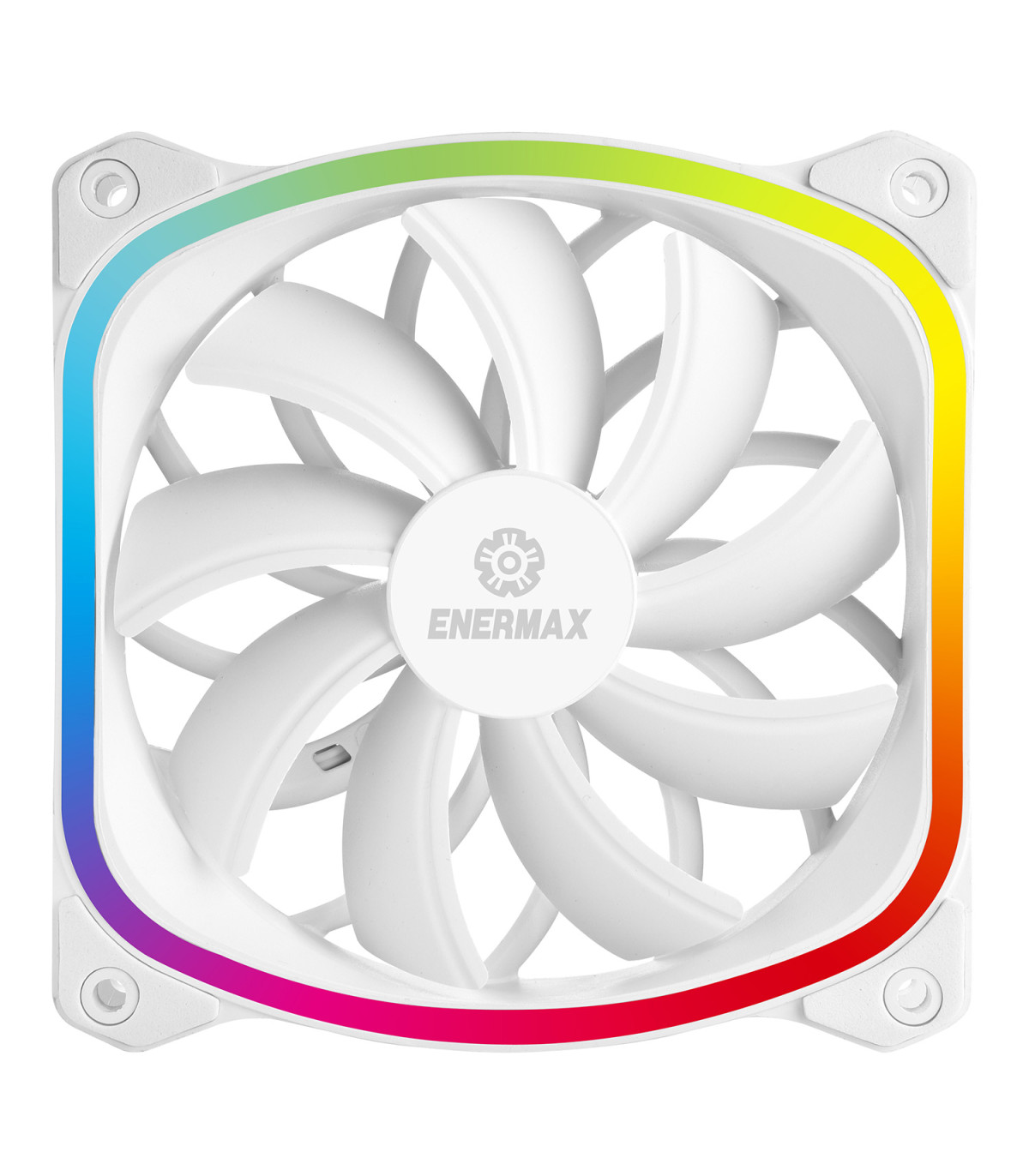 Ventilador caja gaming enermax squa rgb 120 mm blanco