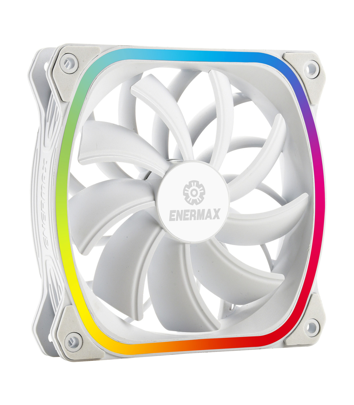 Ventilador caja gaming enermax squa rgb 120 mm blanco
