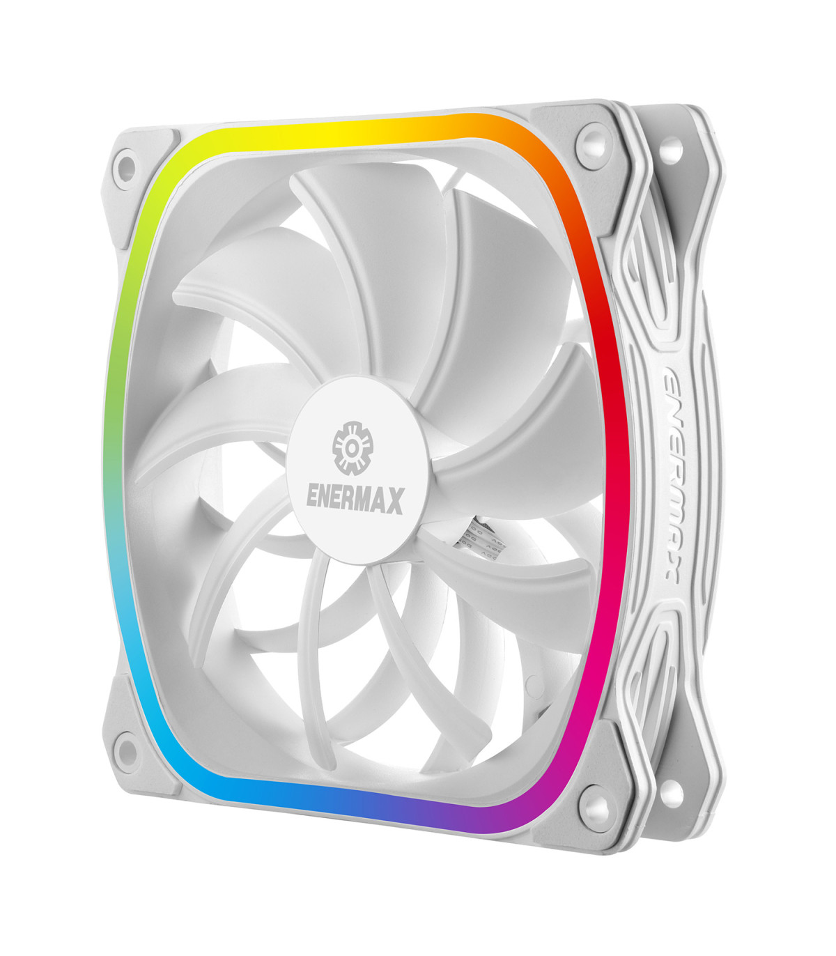 Ventilador caja gaming enermax squa rgb 120 mm blanco