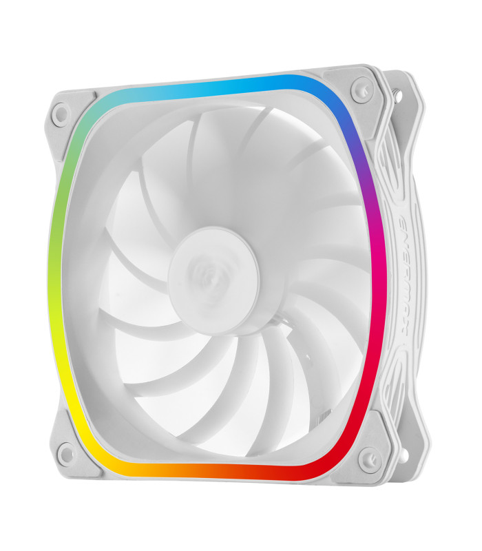 Ventilador caja gaming enermax squa rgb 120 mm blanco
