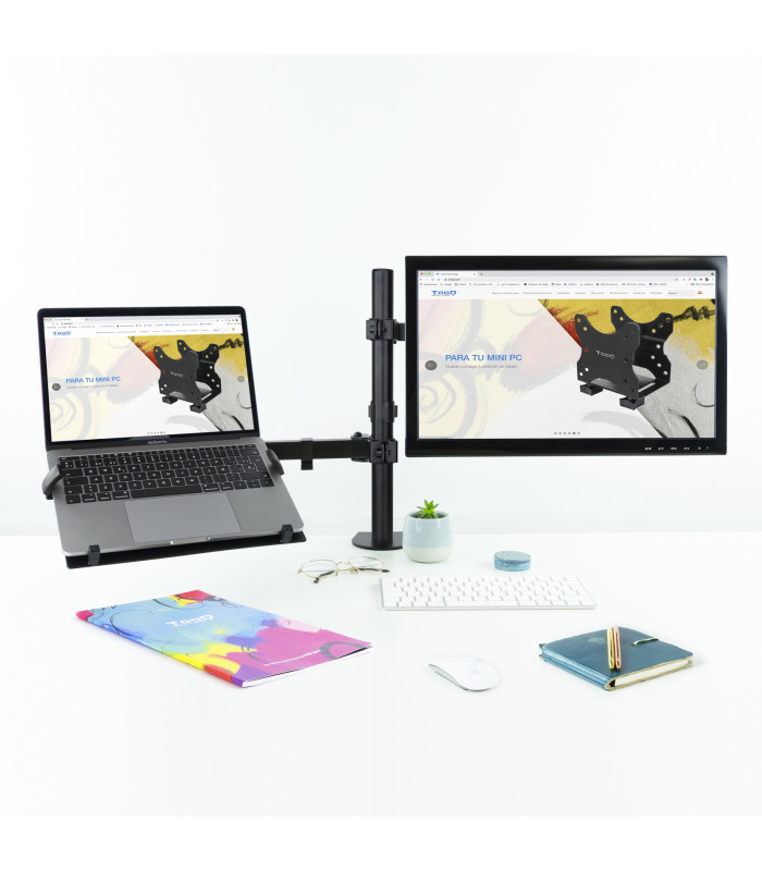 Soporte de mesa tooq para pantalla 13 pulgadas - 32 pulgadas y portatil