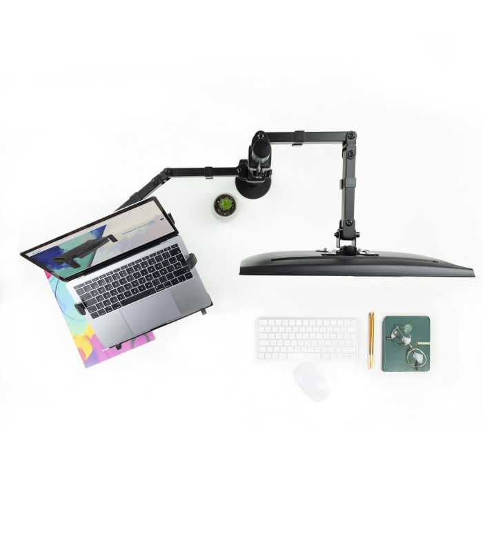 Soporte de mesa tooq para pantalla 13 pulgadas - 32 pulgadas y portatil