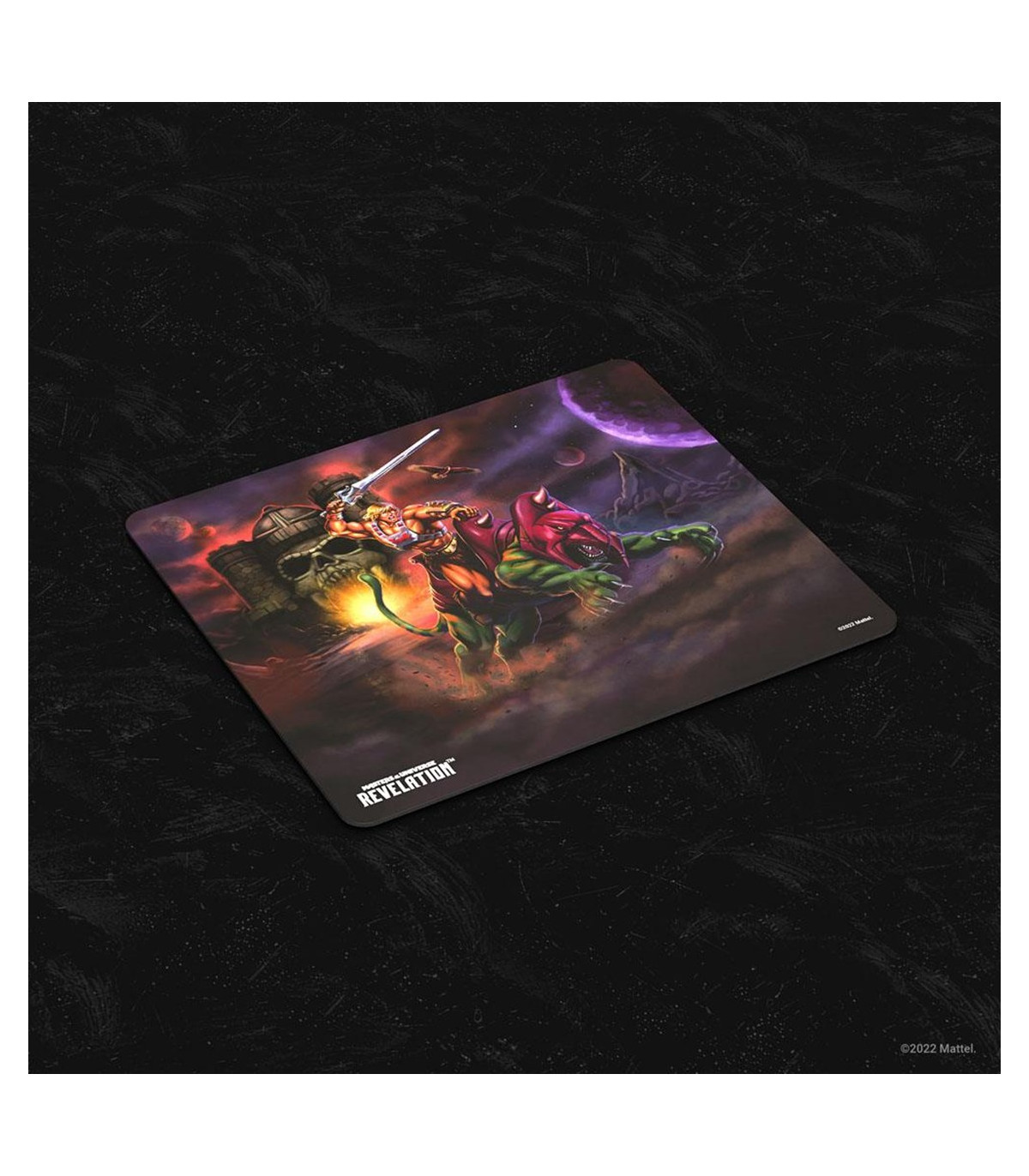 Alfombrilla gaming maestros del universo revelation he - man y battle cat 25 x 22cm