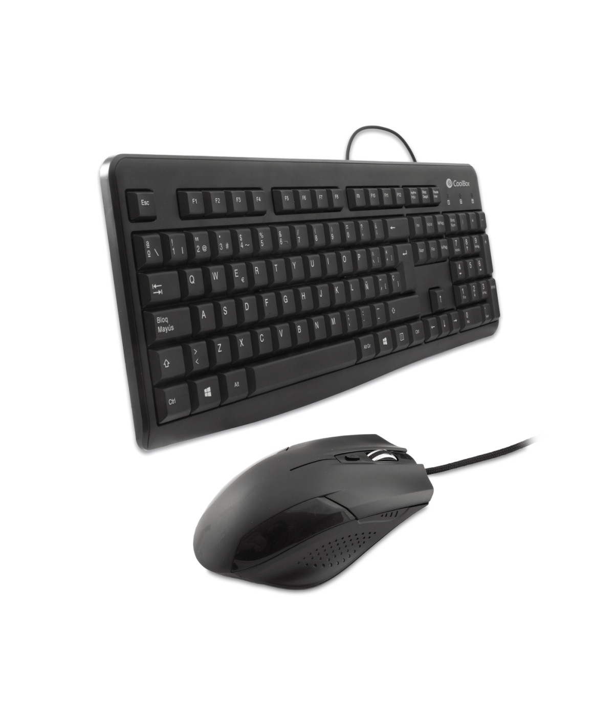 Kit teclado + raton coolbox usb negro coo - ktr - 01u