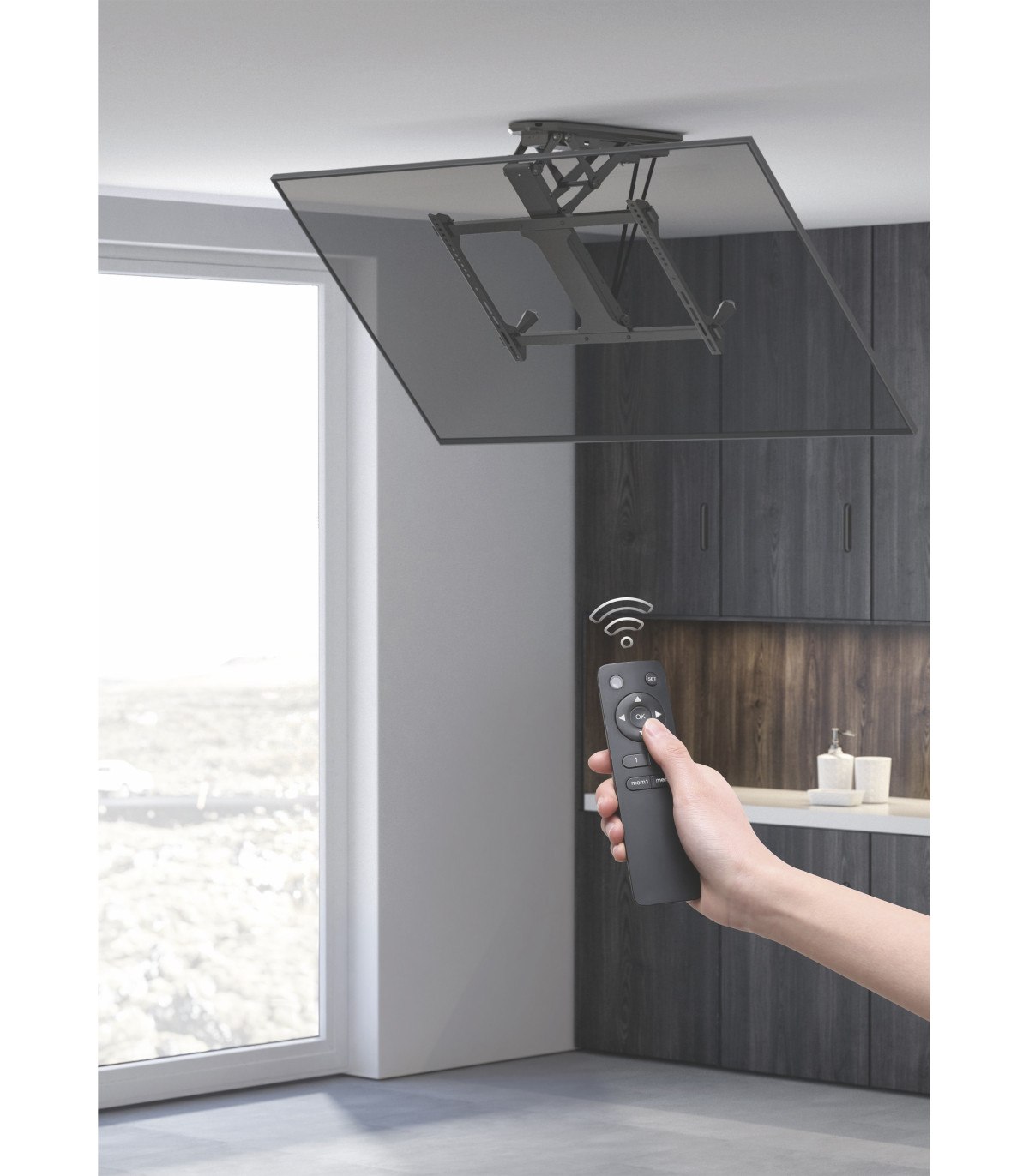 Soporte de techo equip para pantalla 32 pulgadas -  70 pulgadas - monitorizado vesa max 600 x 400 - hasta 35kg