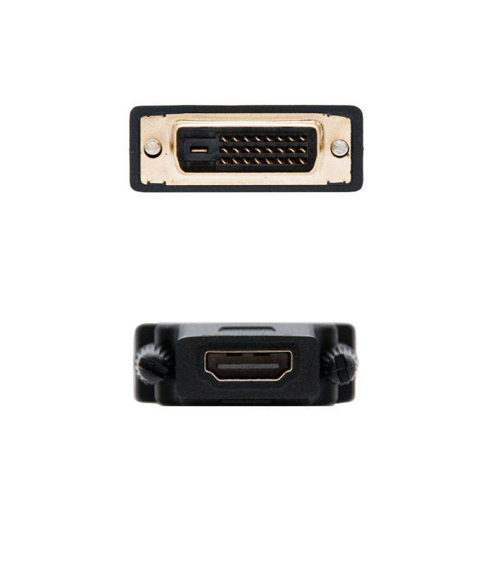 Adaptador dvi a hdmi nanocable macho - hembra - negro