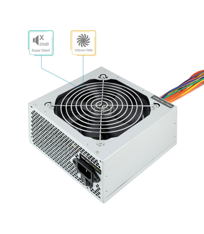 Fuente alimentacion tooq tqep - 500sse - o atx 500w