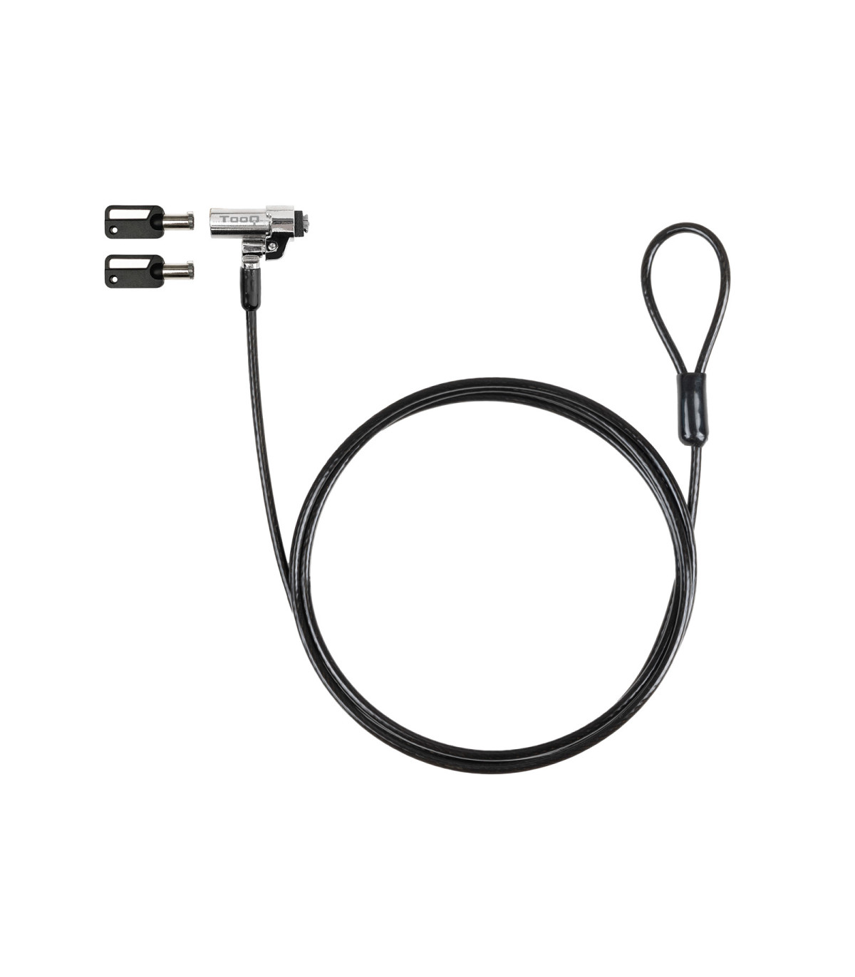 Cable seguridad tipo nano tooq con llave para portatil 1.5m