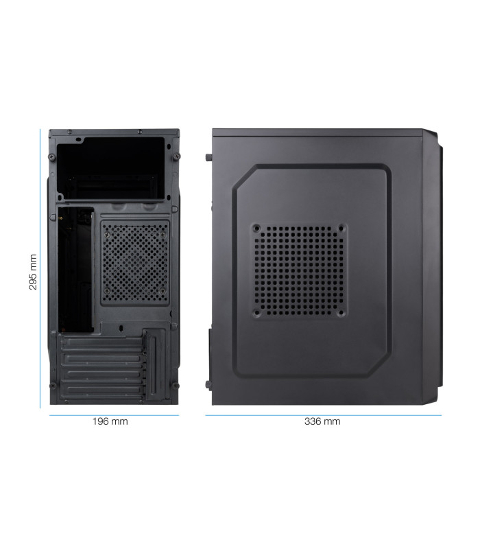 Caja ordenador tooq tqc - 4702u3c - b micro atx