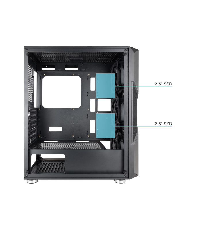 Caja ordenador gaming tooq tqgcc103 - b nightcity eatx argb