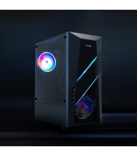 Caja ordenador gaming tooq tqgcc102 - b biohazard atx argb