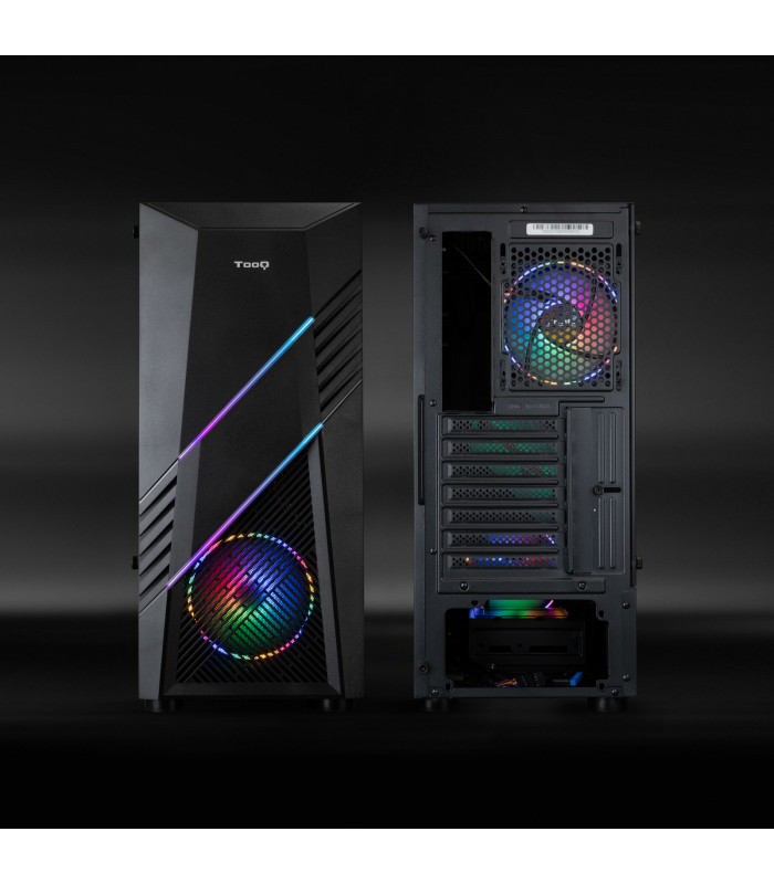 Caja ordenador gaming tooq tqgcc102 - b biohazard atx argb